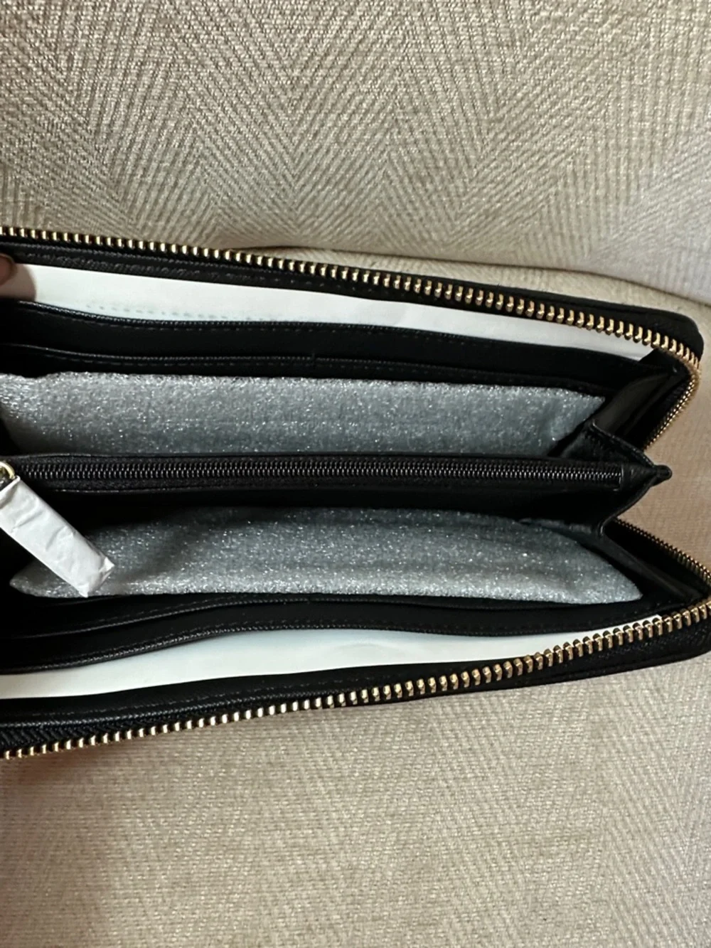 Michael Kors Leopard-Print Zip Around Wallet in Black, Brown & Cream Fur